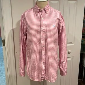 Ralph Lauren Pink Gingham Button Down